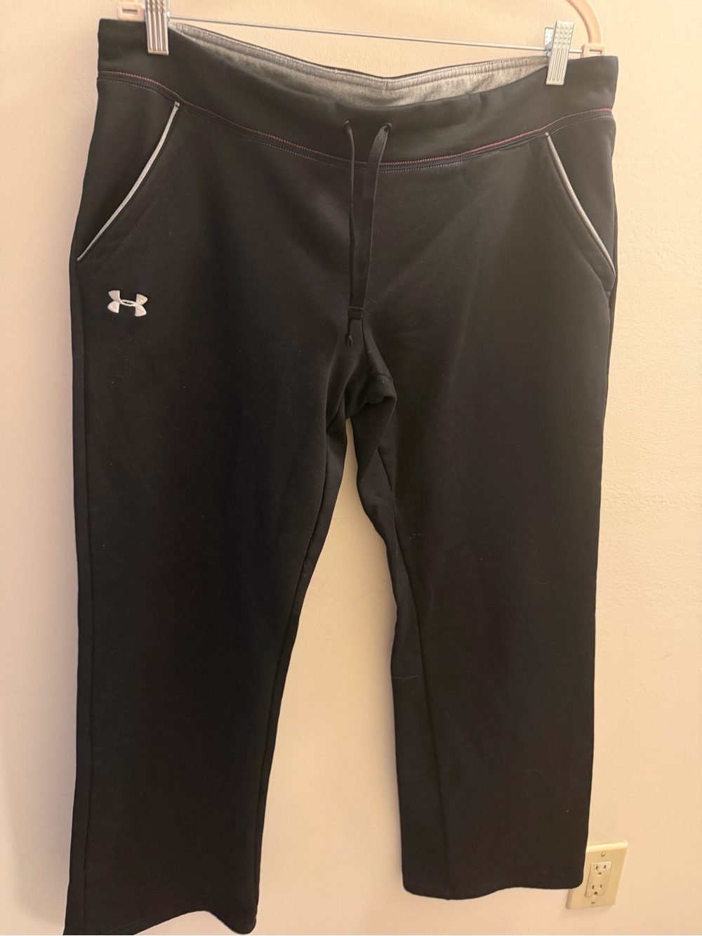 Under Armour Black Women's Jogger Pants with White Logo